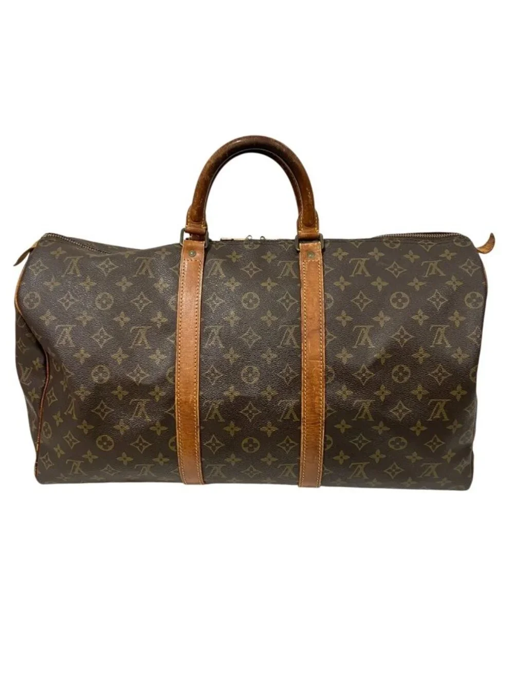 Louis Vuitton Keepall 50 Monogram Boston Bag Canvas